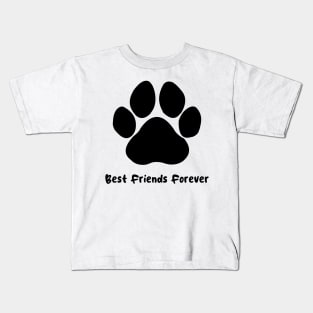 Dog Paw Print Fill Kids T-Shirt